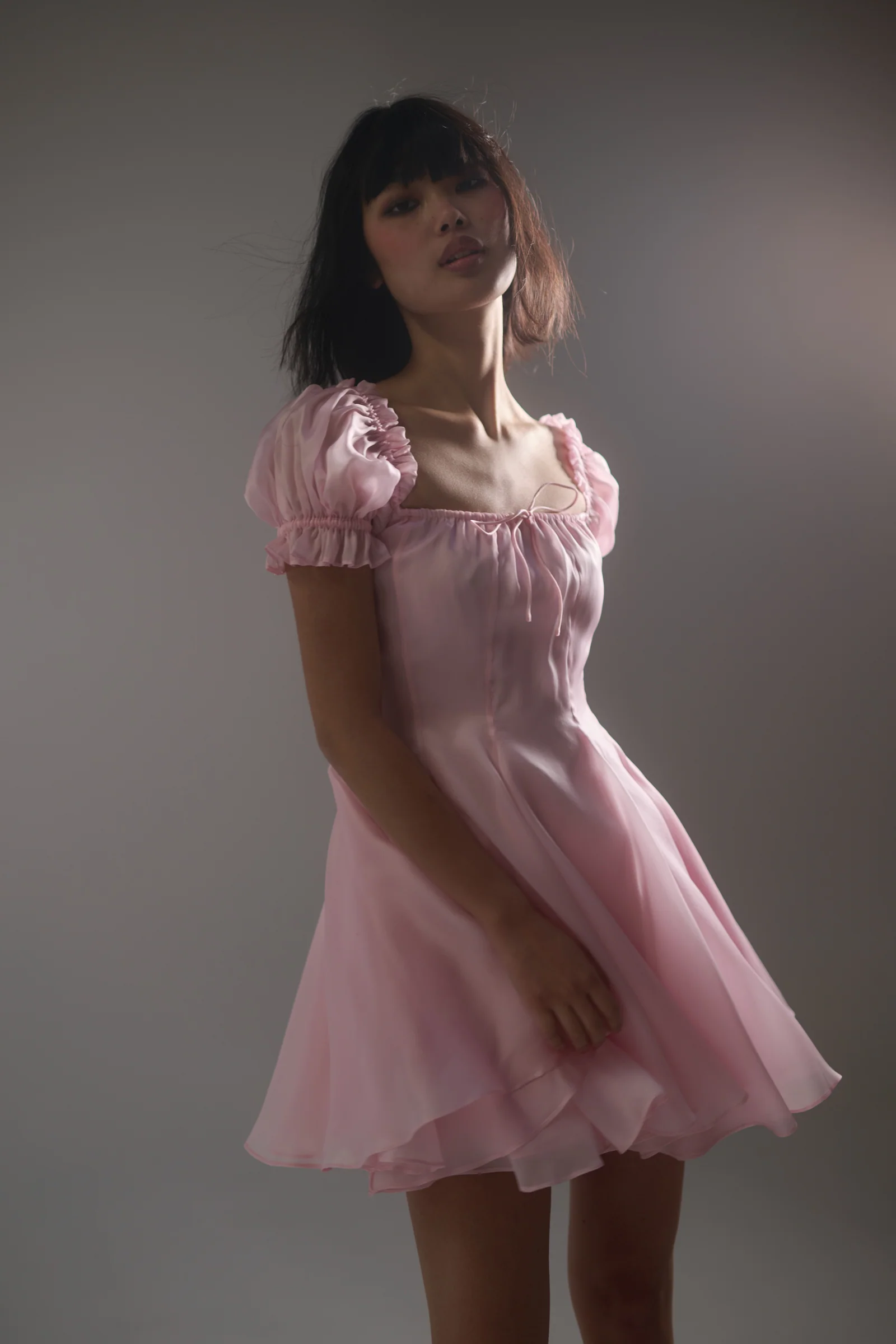 The Baby Soft Silk Mini Garden Party Dress - Image 3