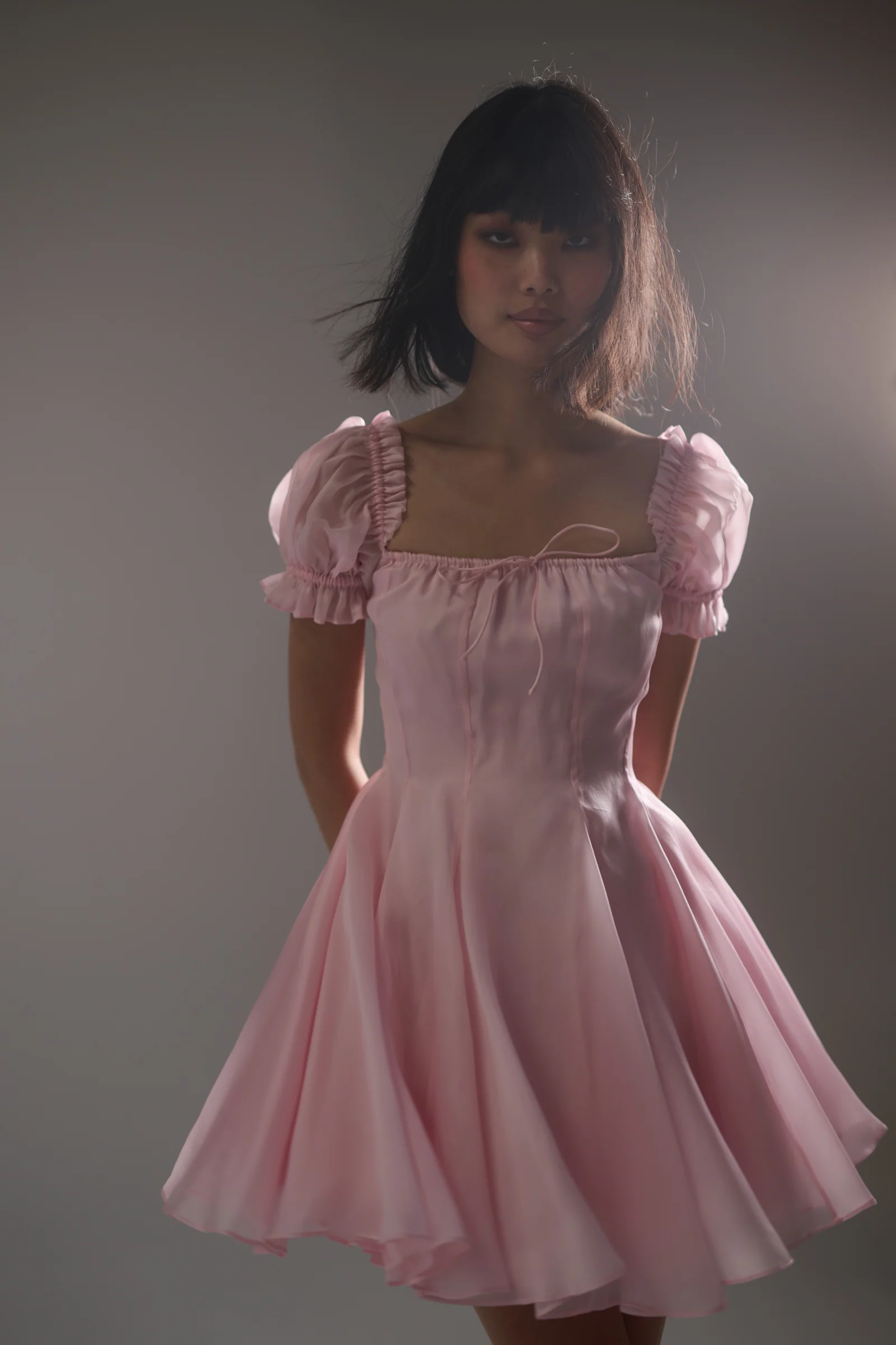 The Baby Soft Silk Mini Garden Party Dress - Image 6