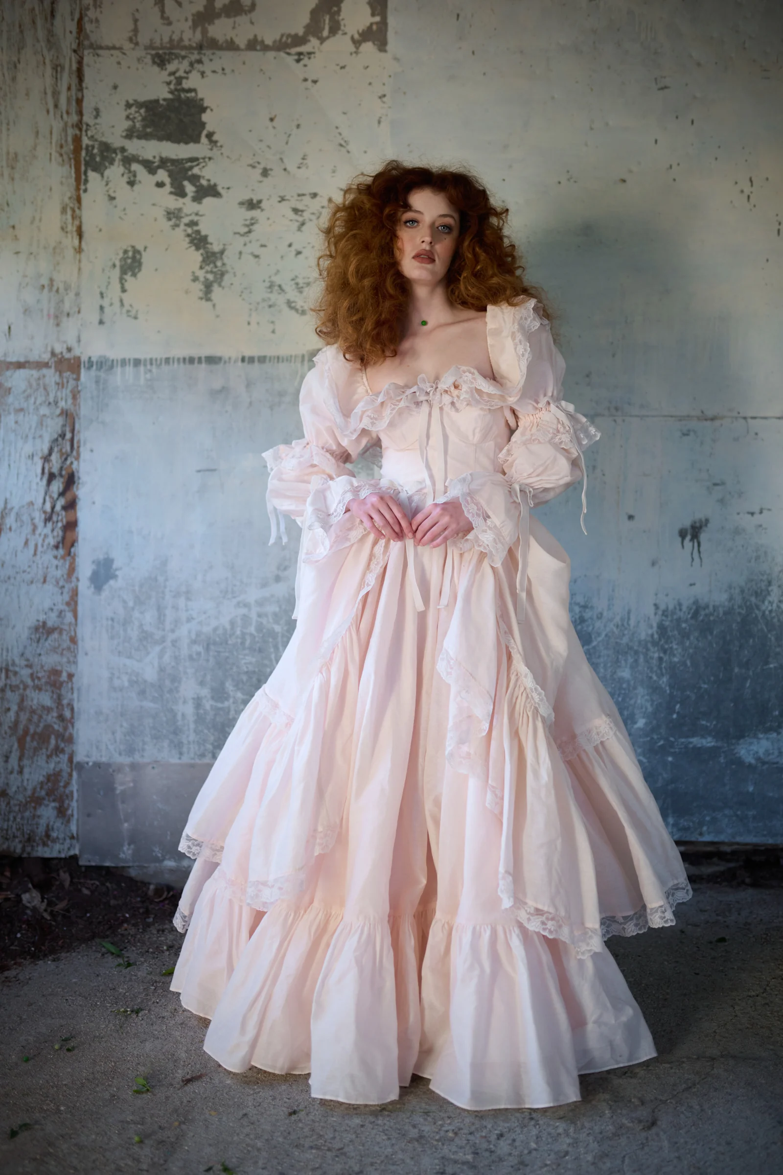 The Blush Silk Organdy Waltz Gown - Image 9