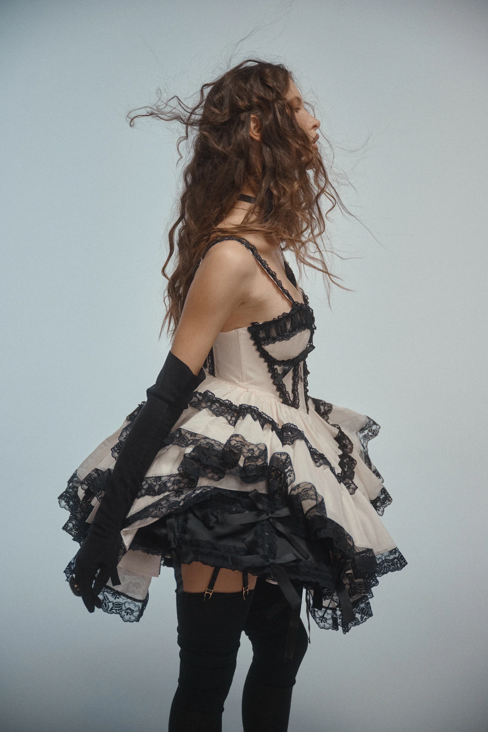The Silk Satin Caviar Gossamer Pannier