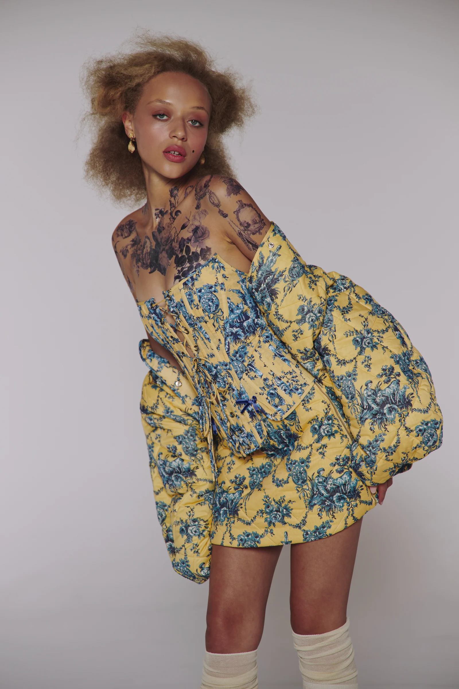 The Lumière Quilted Zipper Skirt - Image 2