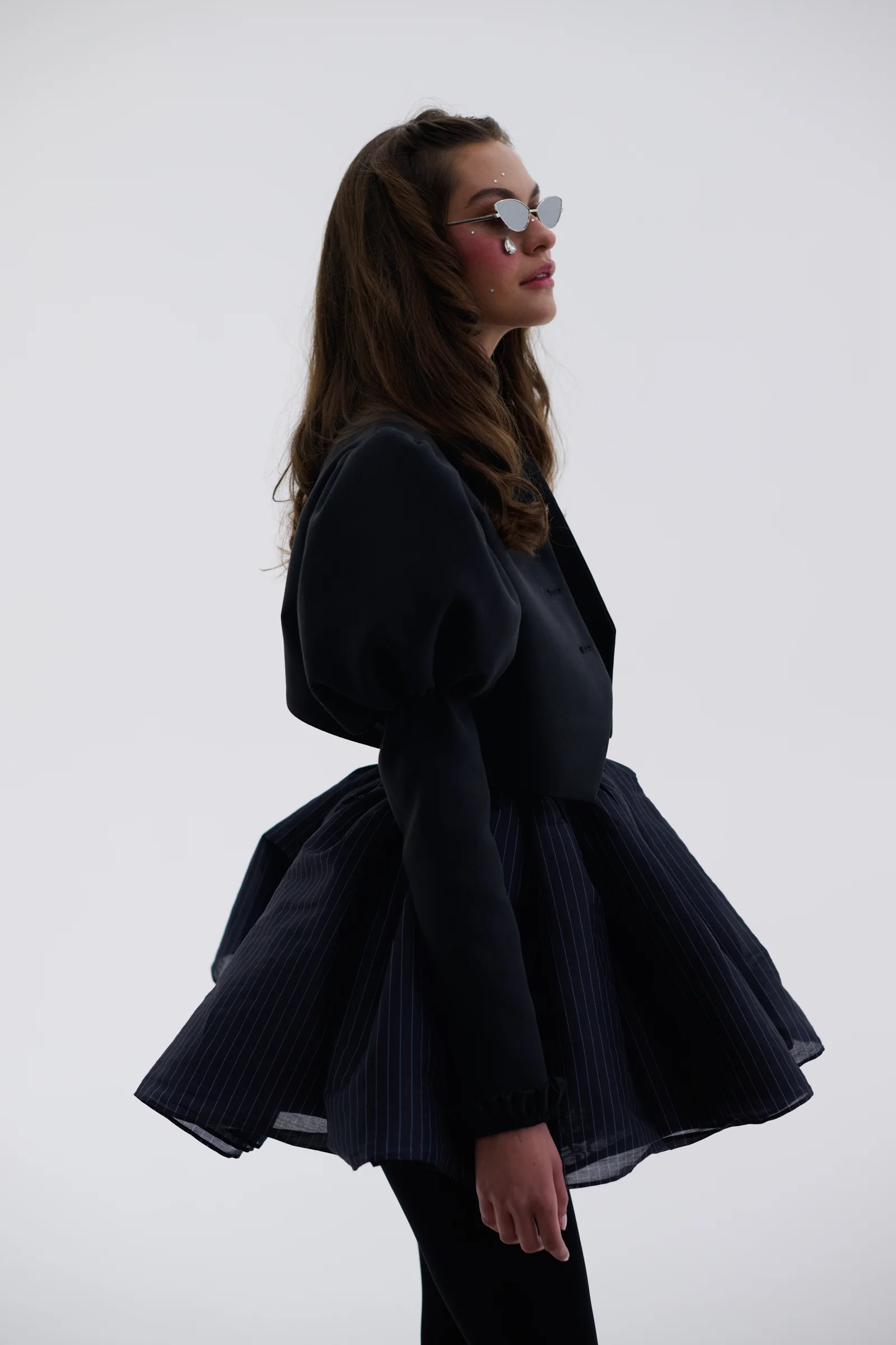 The Pinstripe Veuve Dress - Image 9