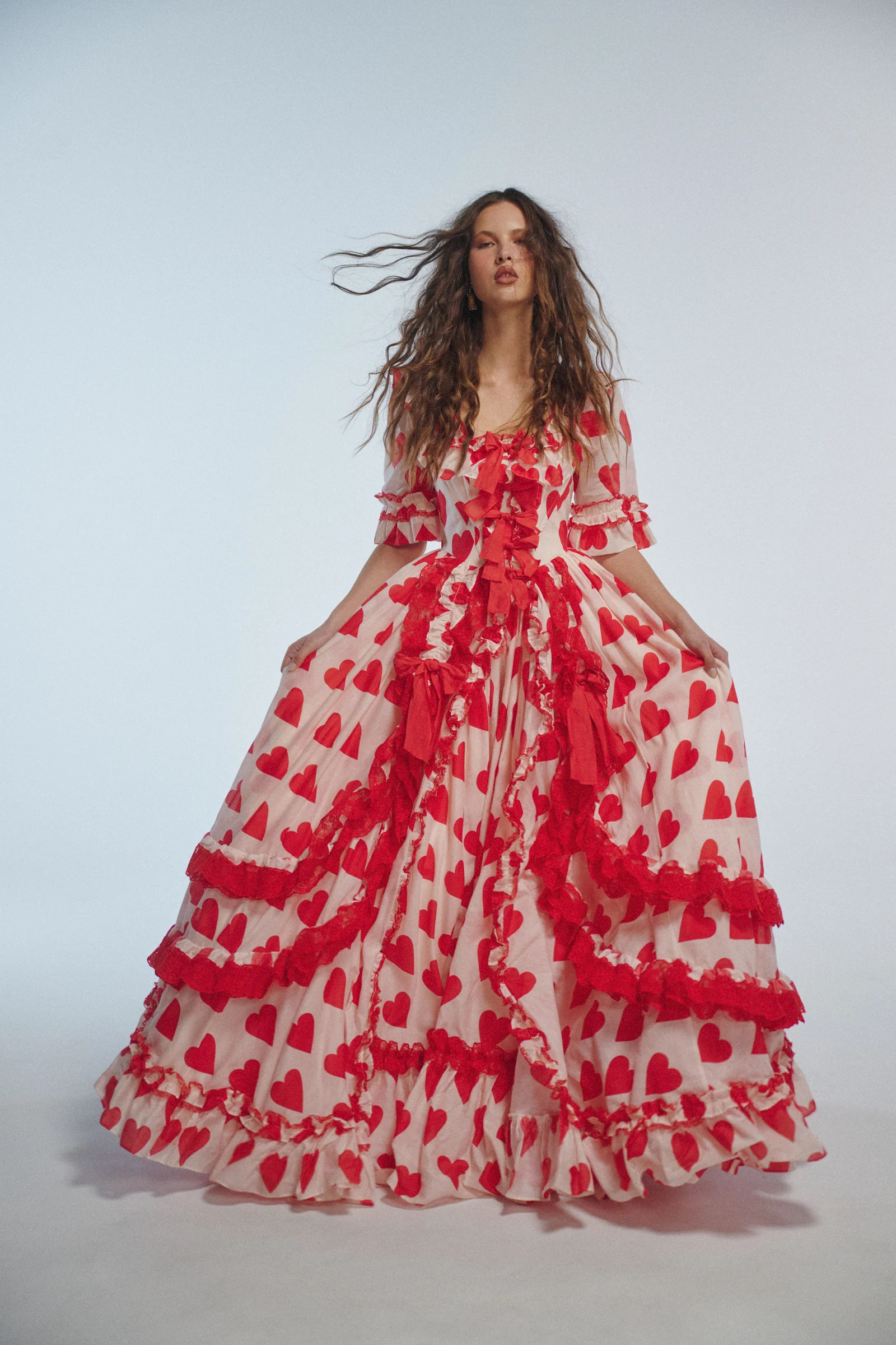 The Silk Organdy Queen Of Hearts Antoinette Gown - Image 2